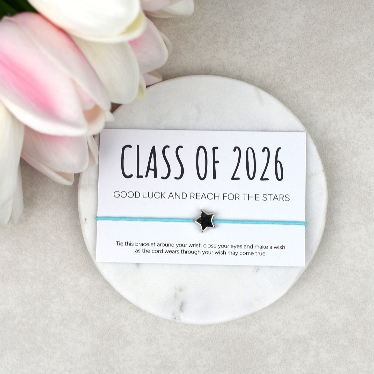 Class of 2026 - Good Luck And Reach For The Stars Wish Bracelet