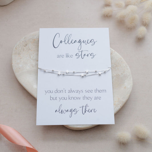Colleagues Are Like Stars Bracelet - Star Charms