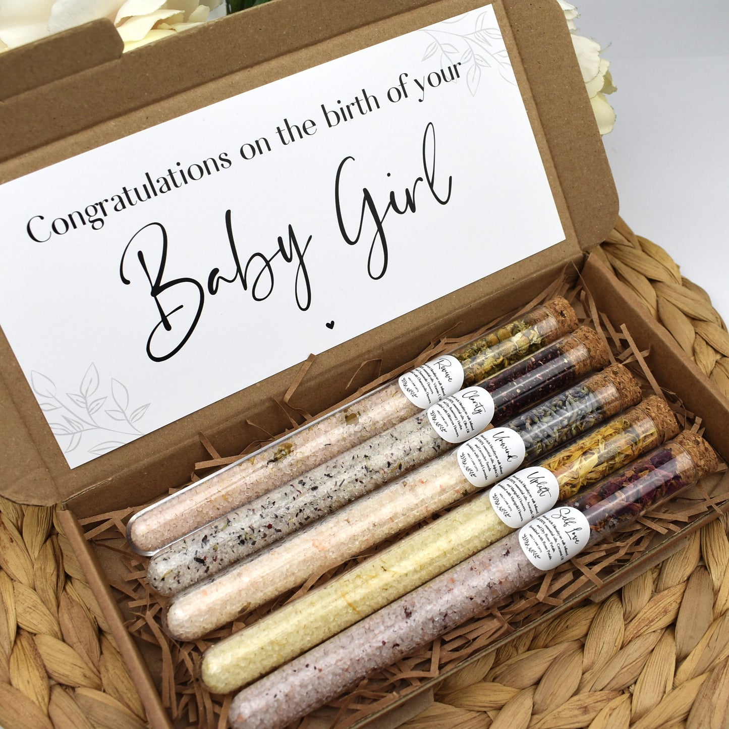 Congratulations Baby Boy Bath Salt Gift Set