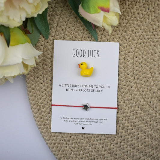 CLEARANCE - Good Luck Duck and Wish Bracelet Set