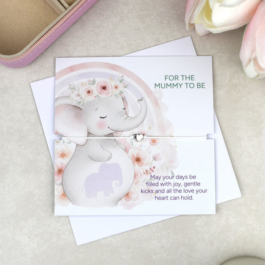 Beautiful Mummy to Be bracelet, a thoughtful and sentimental pregnancy gift or baby shower jewellery, perfect keepsake for expecting Mothers, elegant design suitable for everyday wear, showing love and support for the Mummy to Be.