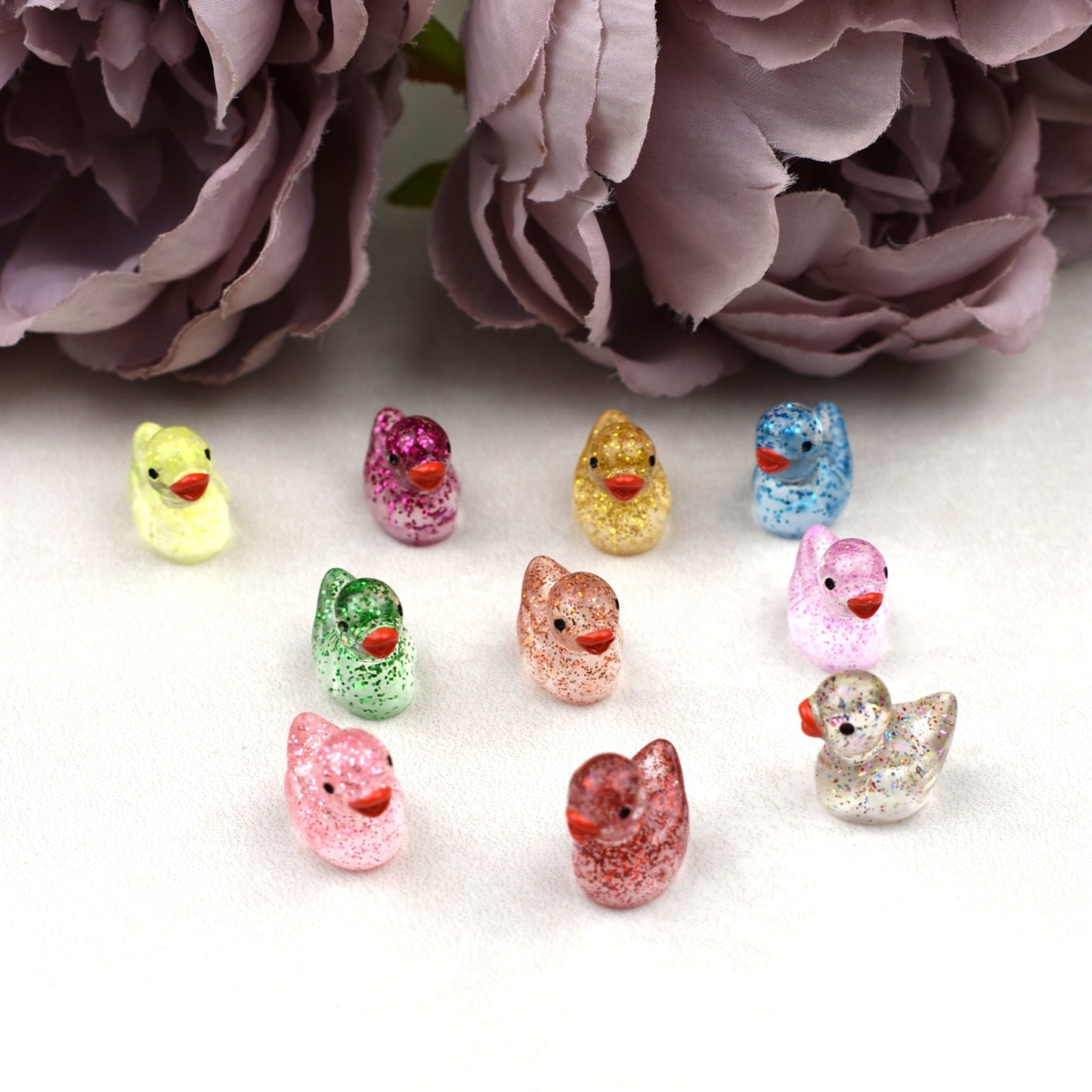 CLEARANCE - Good Luck Duck and Wish Bracelet Set -Glitter Duck