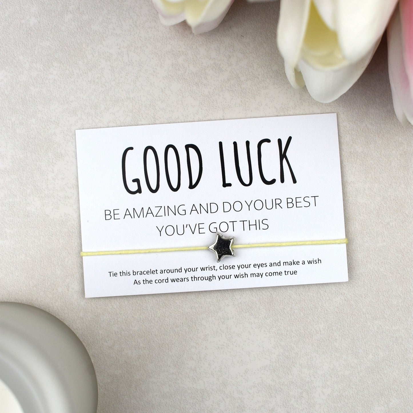 CLEARANCE - Good Luck Be Amazing Do Your Best You've Got This Wish Bracelet