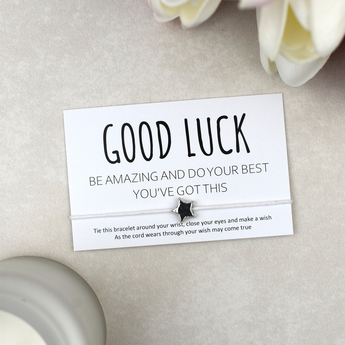 CLEARANCE - Good Luck Be Amazing Do Your Best You've Got This Wish Bracelet