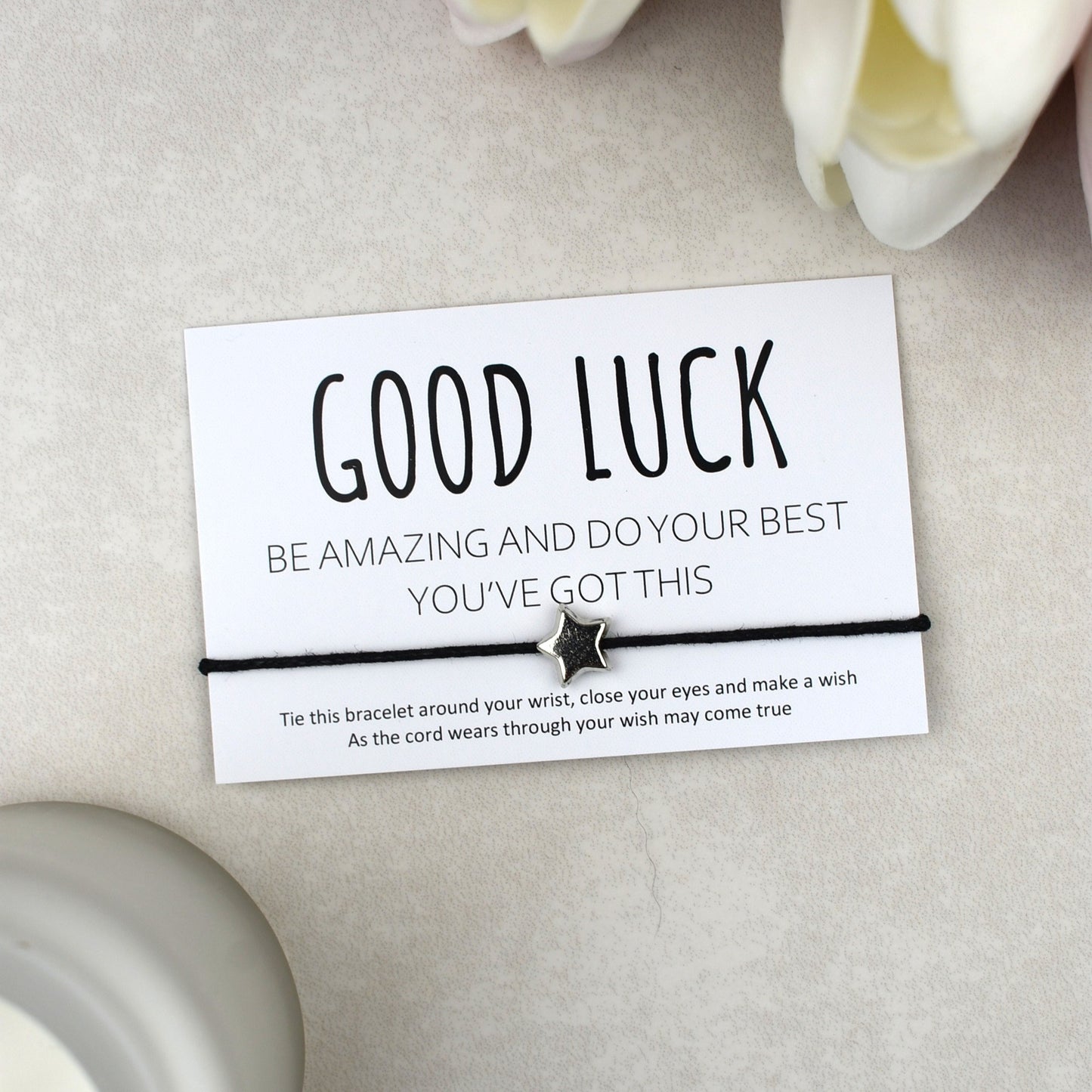 CLEARANCE - Good Luck Be Amazing Do Your Best You've Got This Wish Bracelet