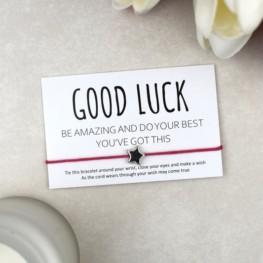 CLEARANCE - Good Luck Be Amazing Do Your Best You've Got This Wish Bracelet