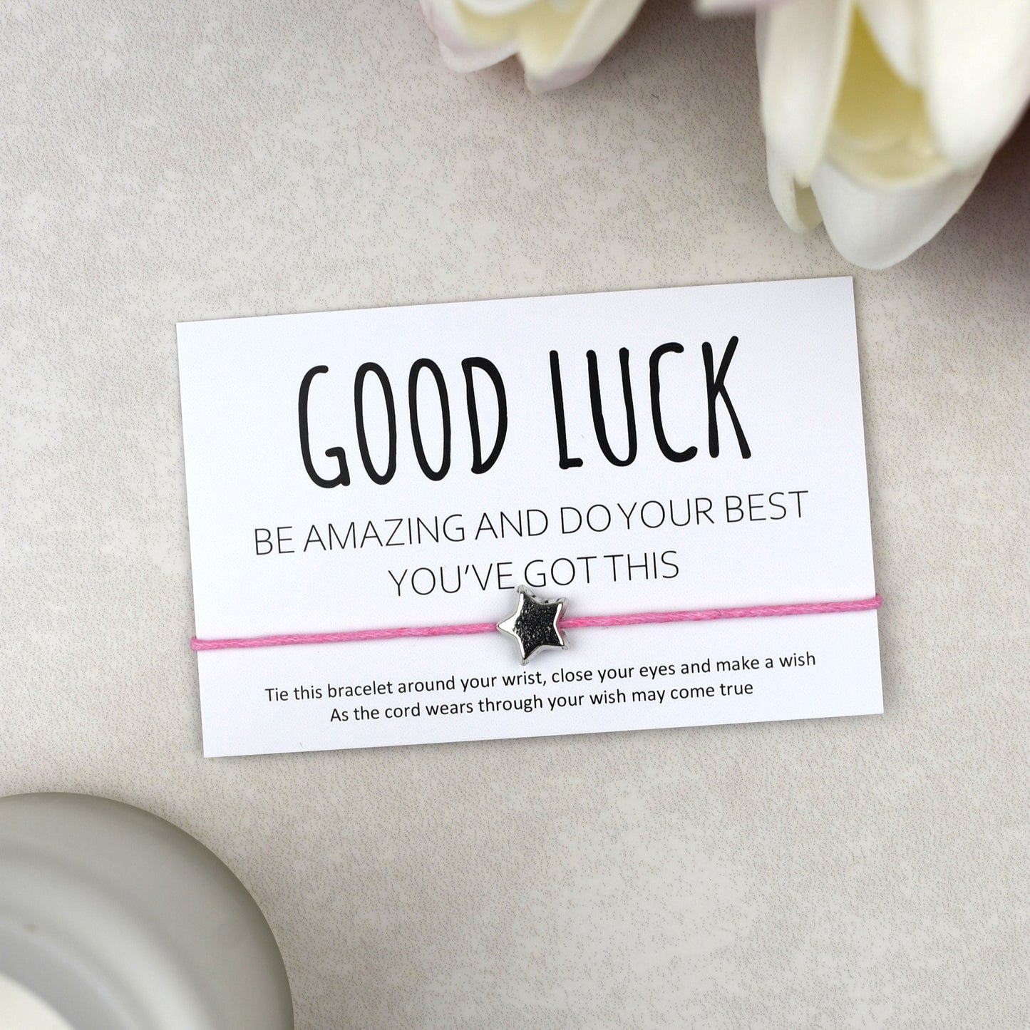 CLEARANCE - Good Luck Be Amazing Do Your Best You've Got This Wish Bracelet