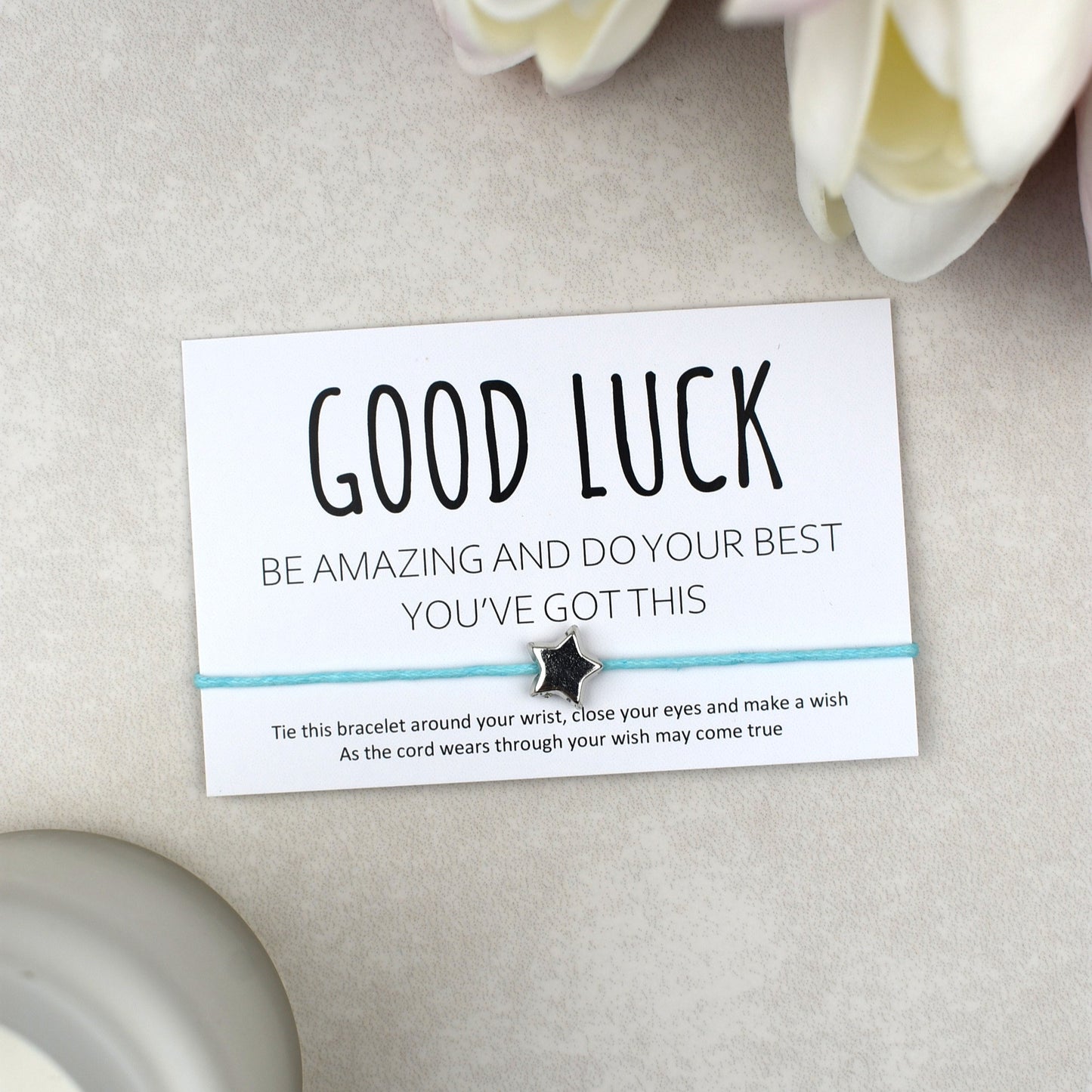 CLEARANCE - Good Luck Be Amazing Do Your Best You've Got This Wish Bracelet
