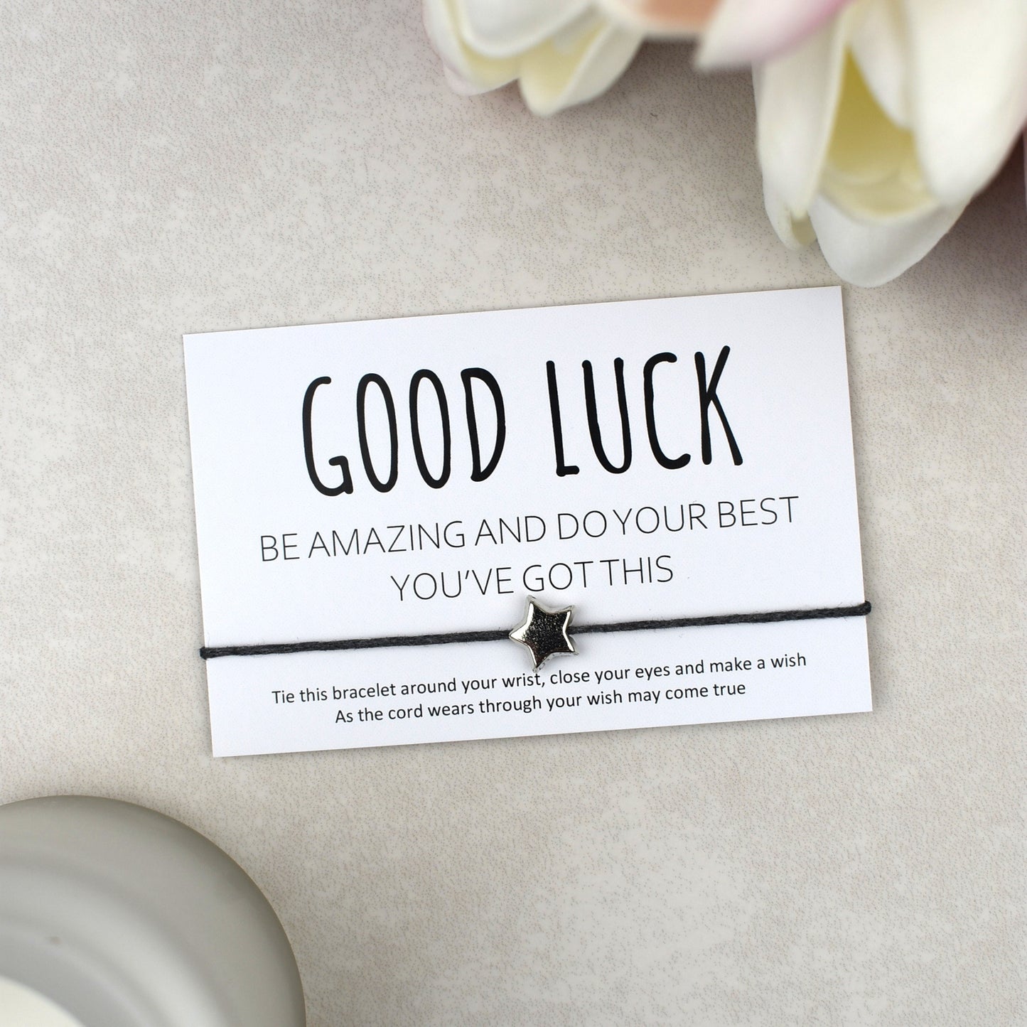 CLEARANCE - Good Luck Be Amazing Do Your Best You've Got This Wish Bracelet