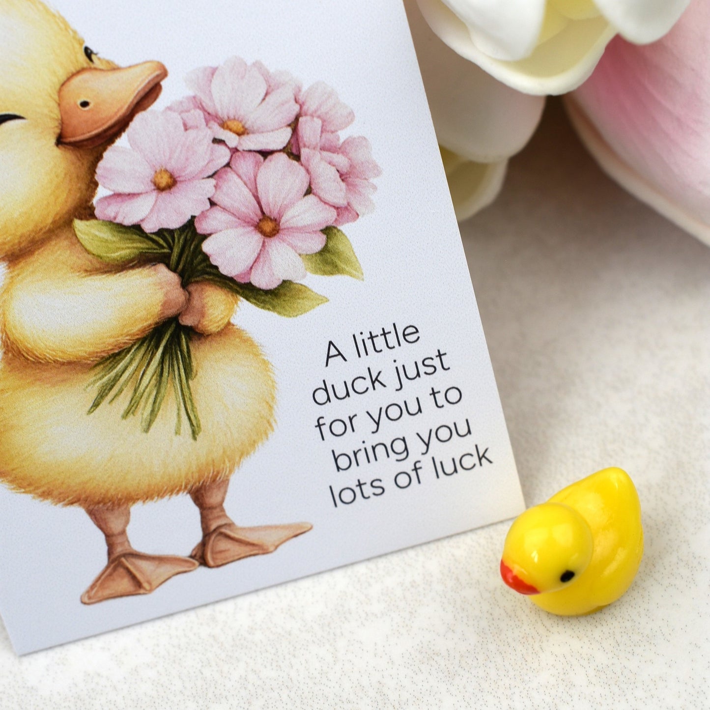 Good Luck Duck - Flowers