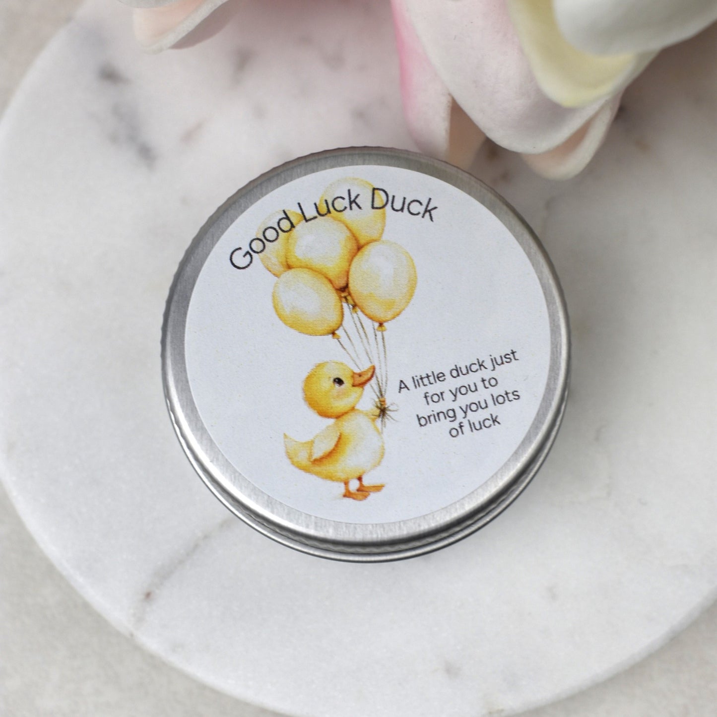Good Luck Duck Tin - Balloons