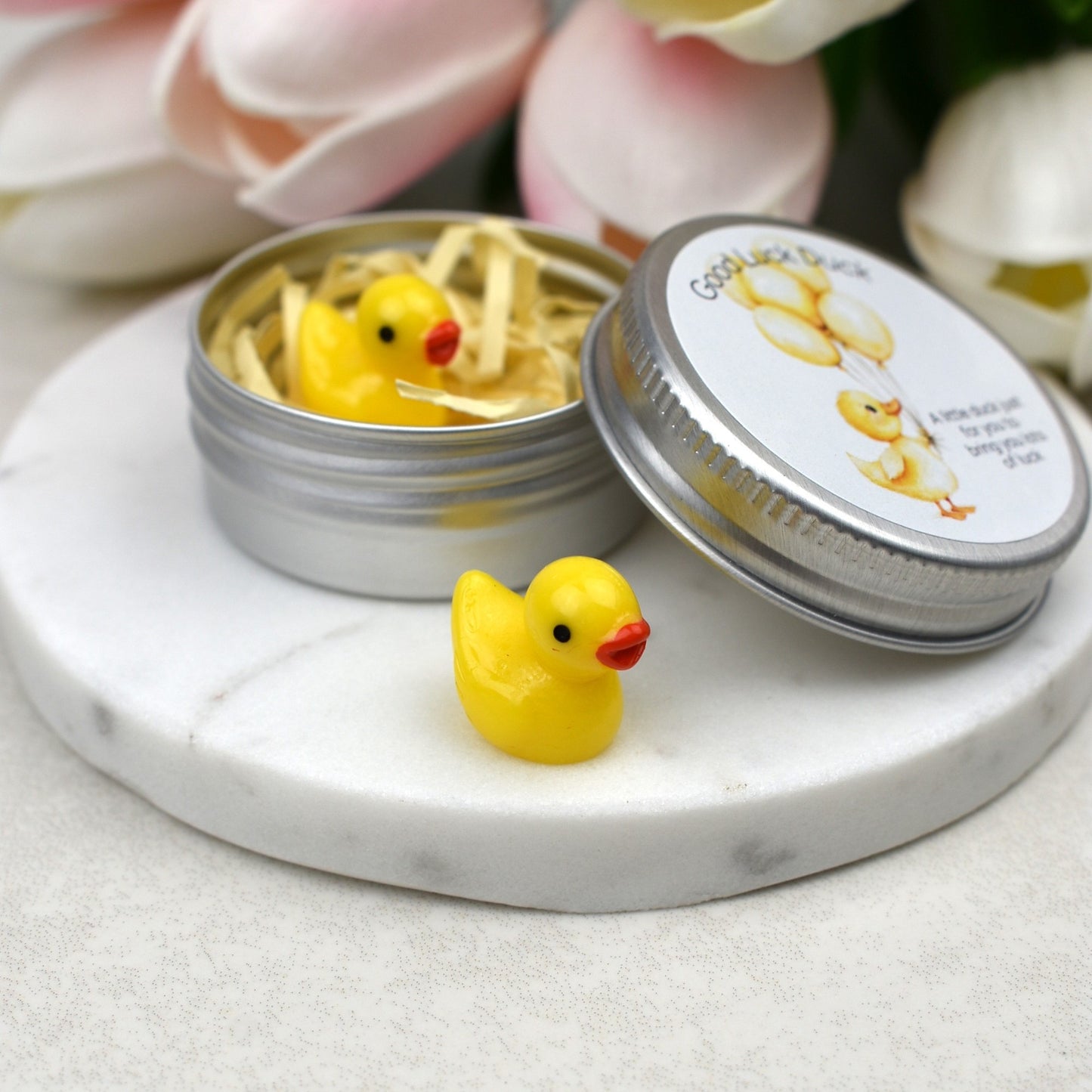 Good Luck Duck Tin - Balloons