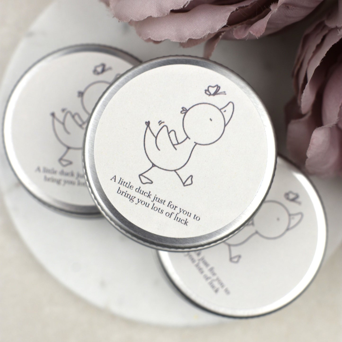 Good Luck Duck Tin - Butterfly - Glitter Duck