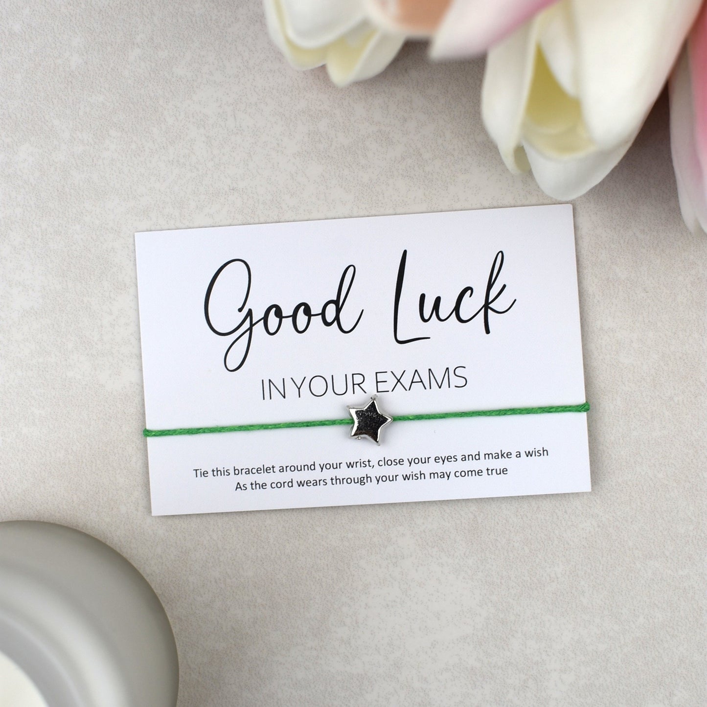 CLEARANCE - Good Luck In Your Exams Wish Bracelet