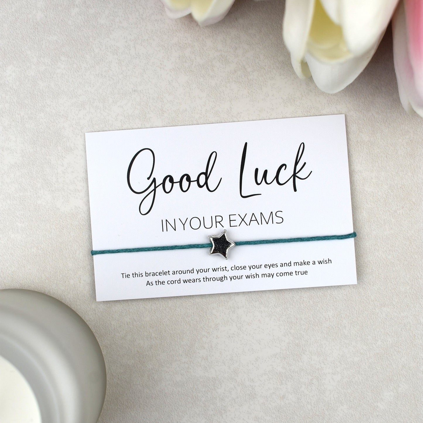 CLEARANCE - Good Luck In Your Exams Wish Bracelet