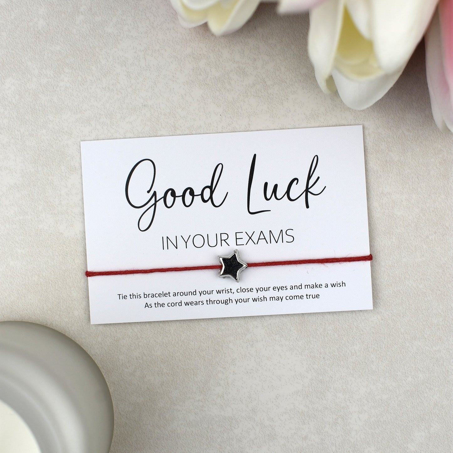 CLEARANCE - Good Luck In Your Exams Wish Bracelet