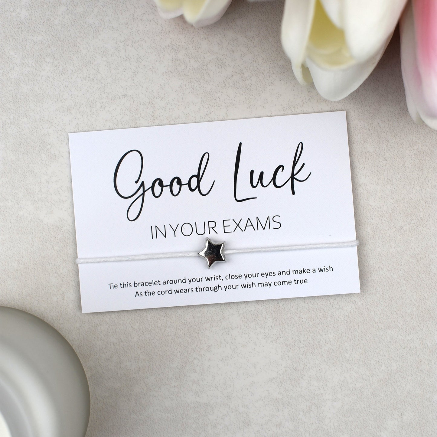 CLEARANCE - Good Luck In Your Exams Wish Bracelet