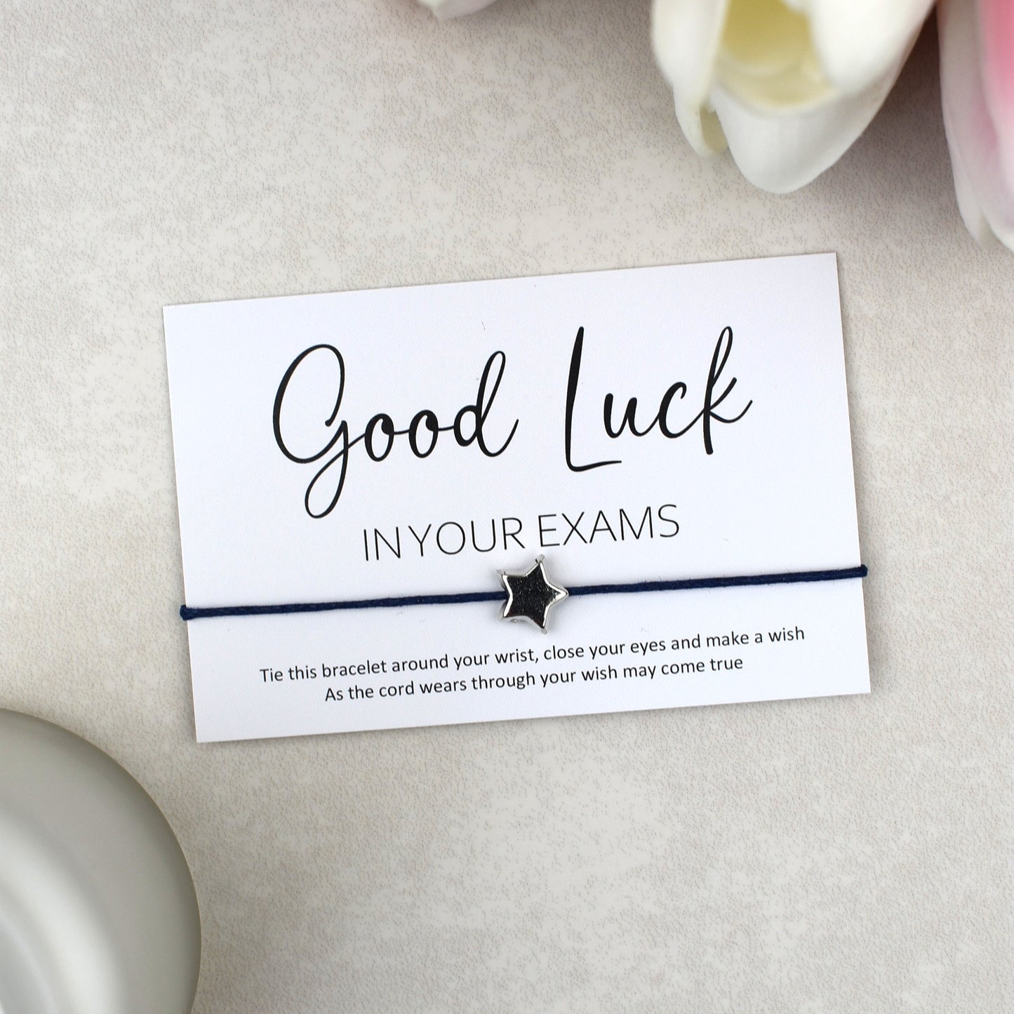 CLEARANCE - Good Luck In Your Exams Wish Bracelet