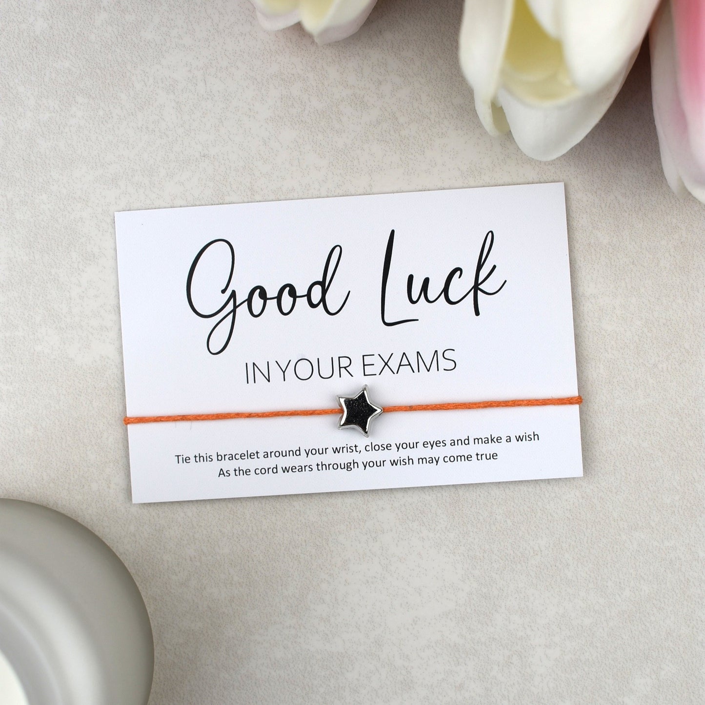 CLEARANCE - Good Luck In Your Exams Wish Bracelet
