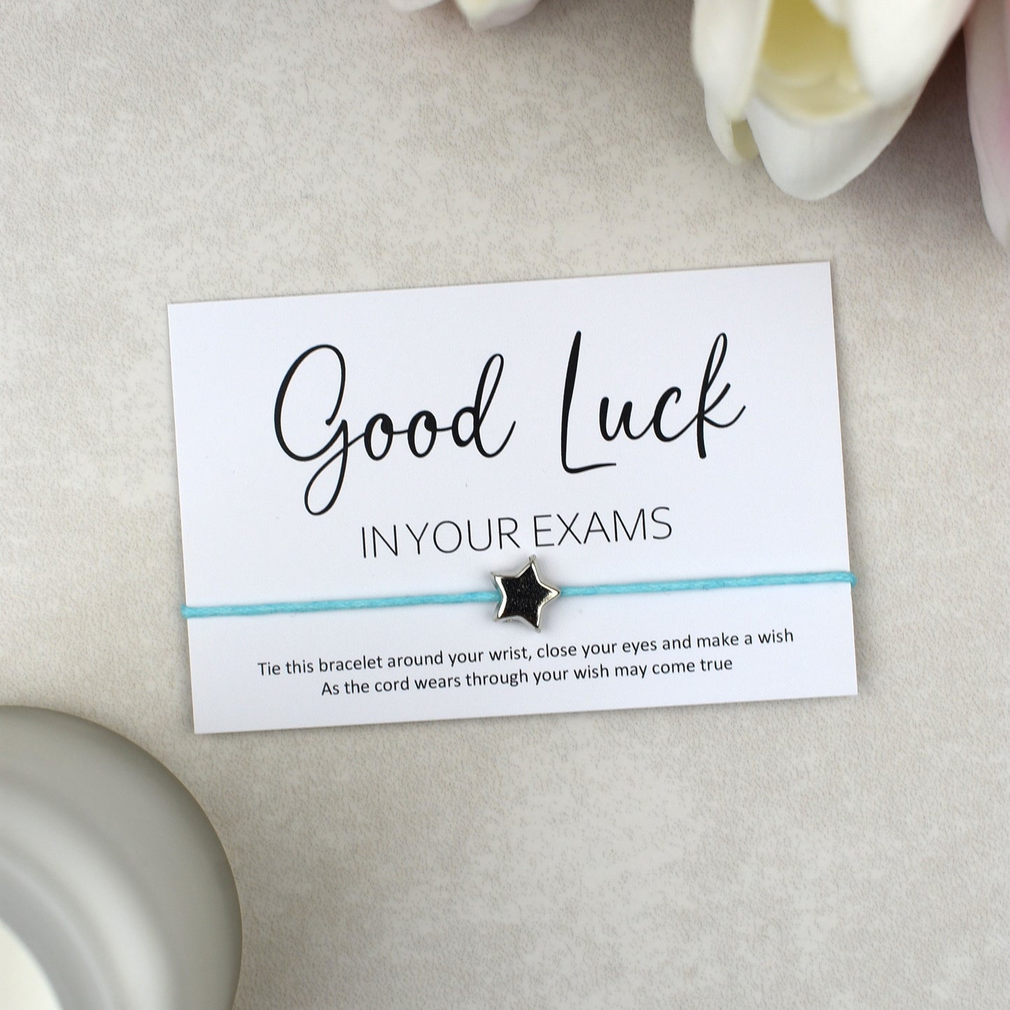 CLEARANCE - Good Luck In Your Exams Wish Bracelet