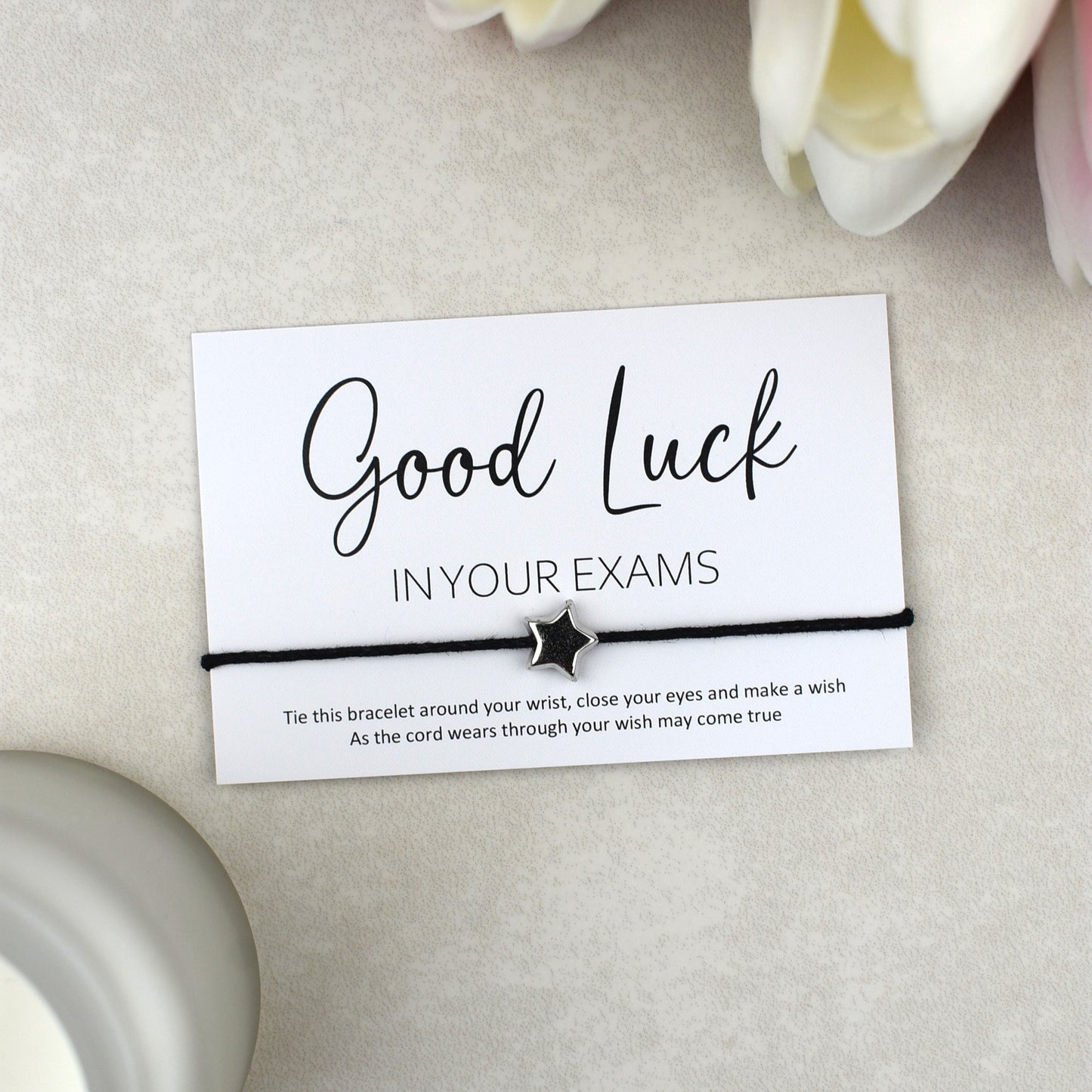 CLEARANCE - Good Luck In Your Exams Wish Bracelet