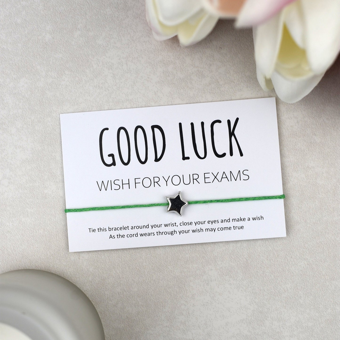 CLEARANCE - Good Luck Wish For Your Exams Wish Bracelet