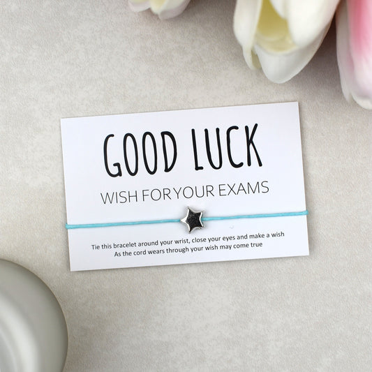 CLEARANCE - Good Luck Wish For Your Exams Wish Bracelet