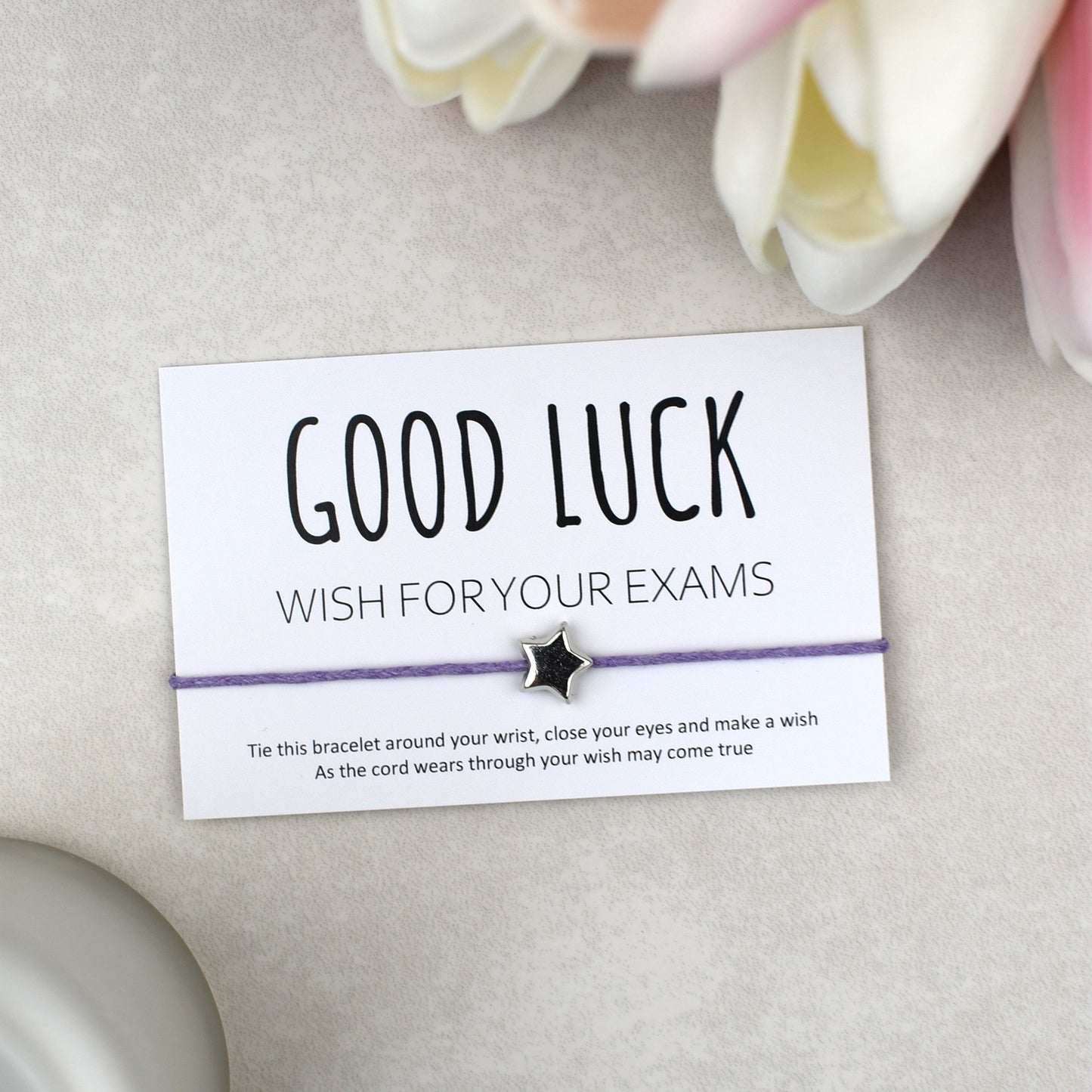 CLEARANCE - Good Luck Wish For Your Exams Wish Bracelet