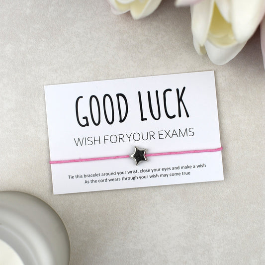 CLEARANCE - Good Luck Wish For Your Exams Wish Bracelet