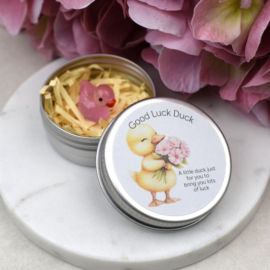 Good Luck Duck Tin - Flowers - Luminous Duck