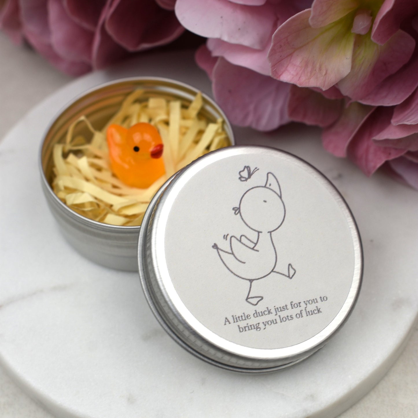 Good Luck Duck Tin - Butterfly - Luminous Duck