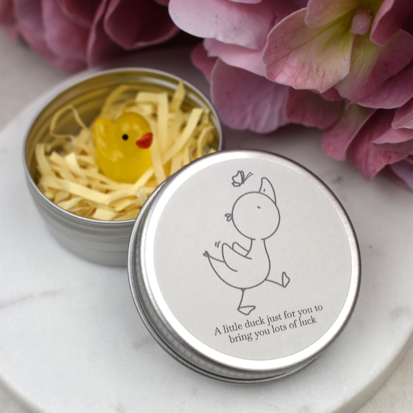 Good Luck Duck Tin - Butterfly - Luminous Duck