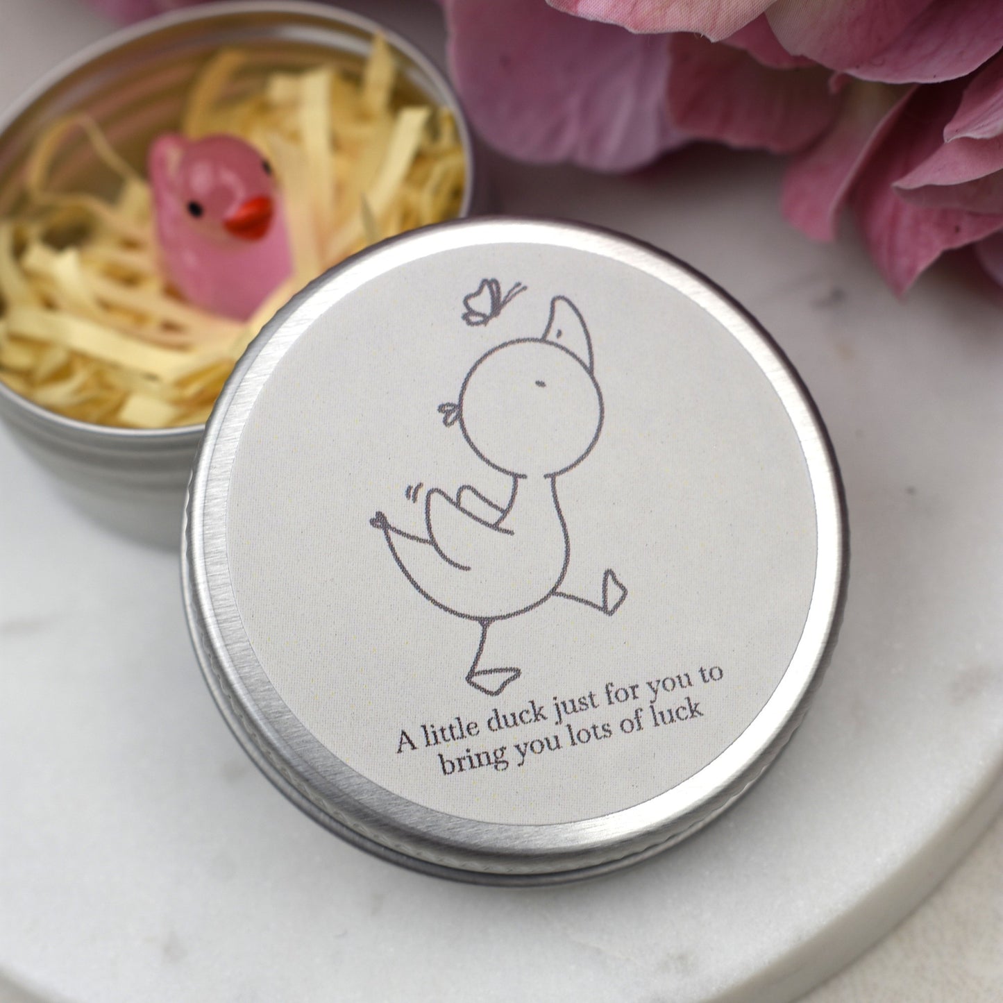 Good Luck Duck Tin - Butterfly - Luminous Duck