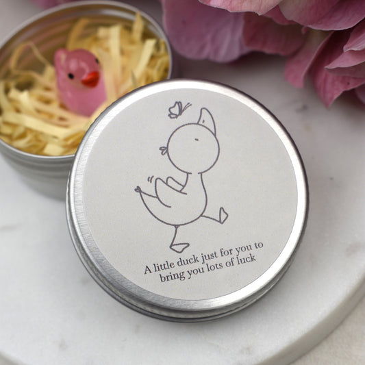 Good Luck Duck Tin - Butterfly - Luminous Duck