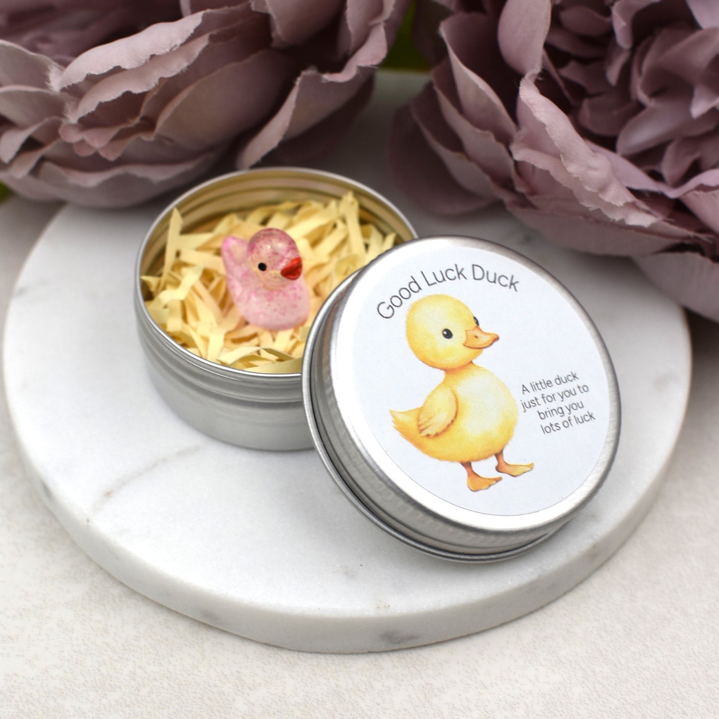 Good Luck Duck Tin - Glitter Duck