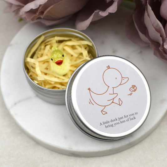 Good Luck Duck Tin - Ladybird - Glitter Duck