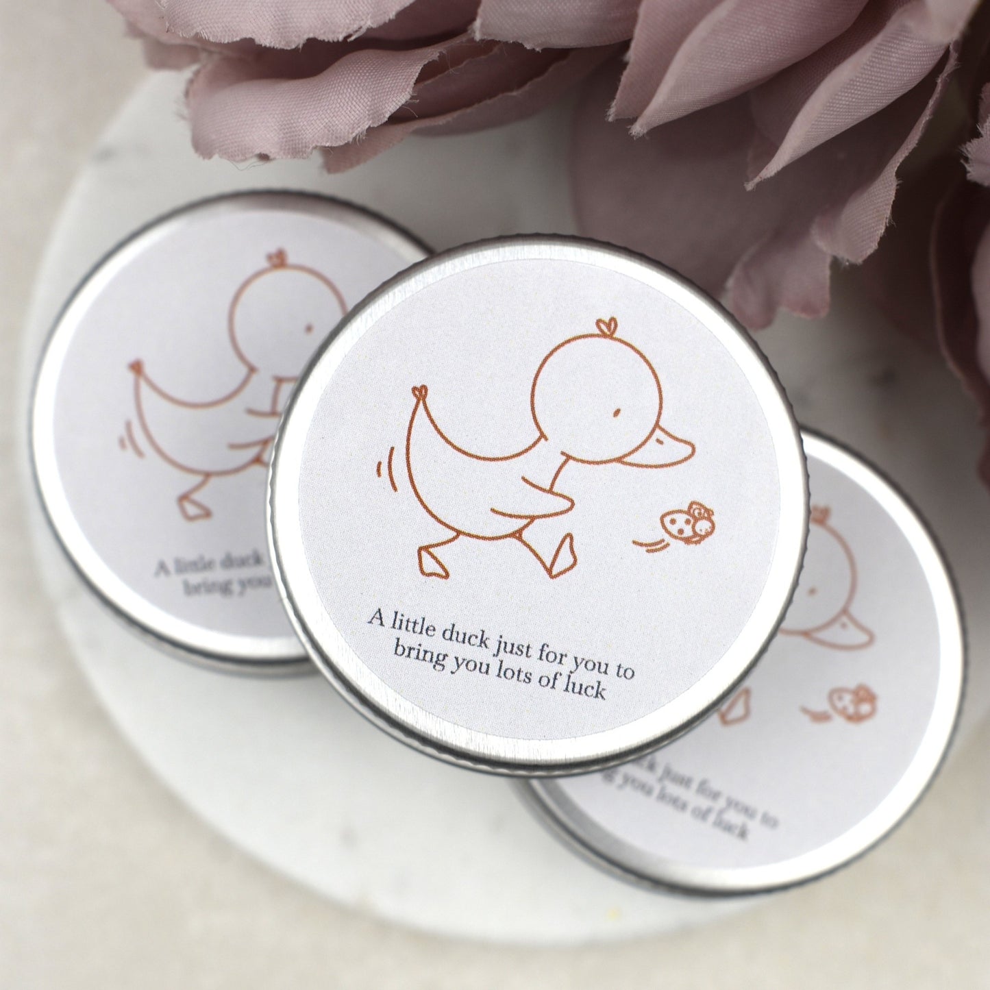 Good Luck Duck Tin - Ladybird - Glitter Duck