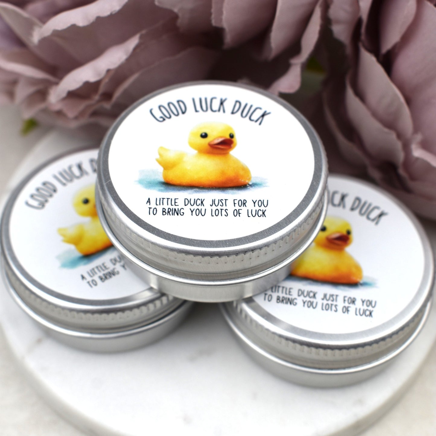 CLEARANCE - Good Luck Duck Tin - Glitter Duck