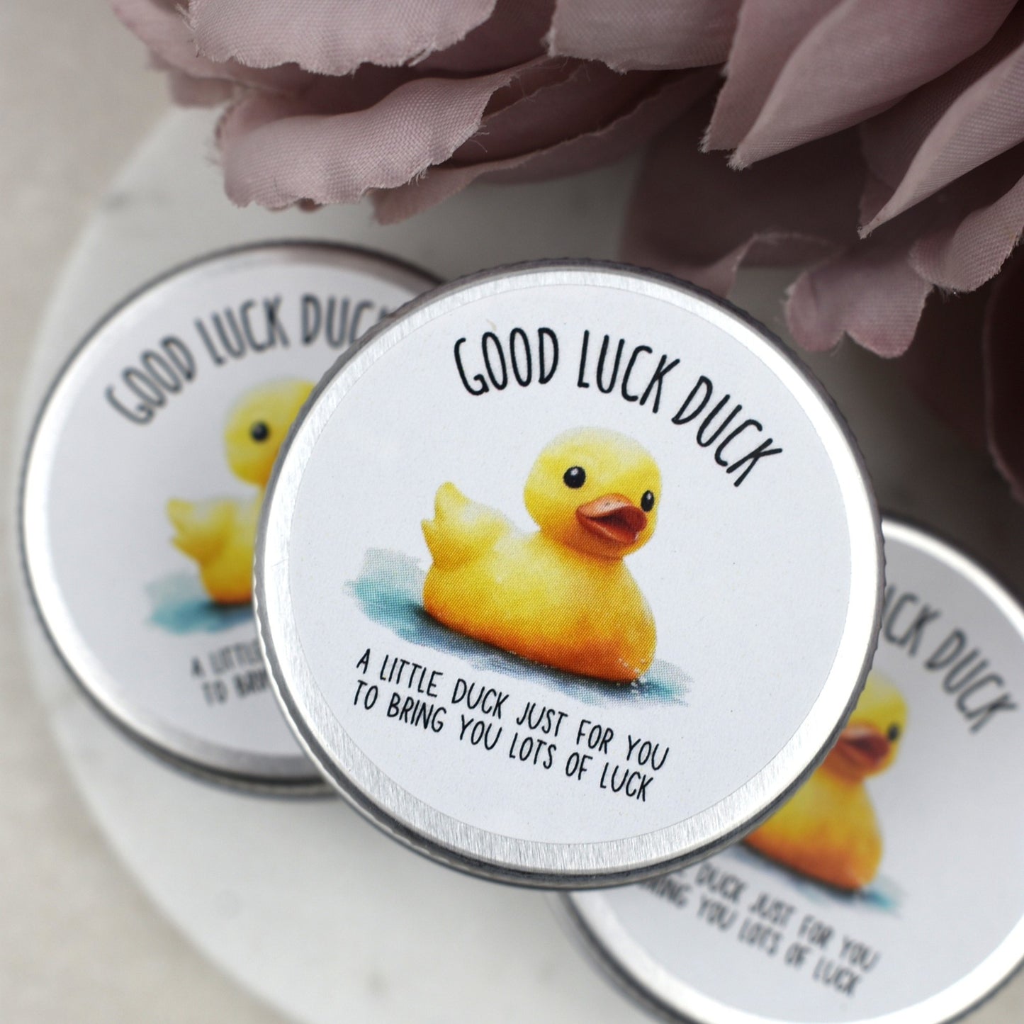 CLEARANCE - Good Luck Duck Tin - Glitter Duck