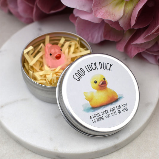 CLEARANCE - Good Luck Duck Tin - Luminous Duck
