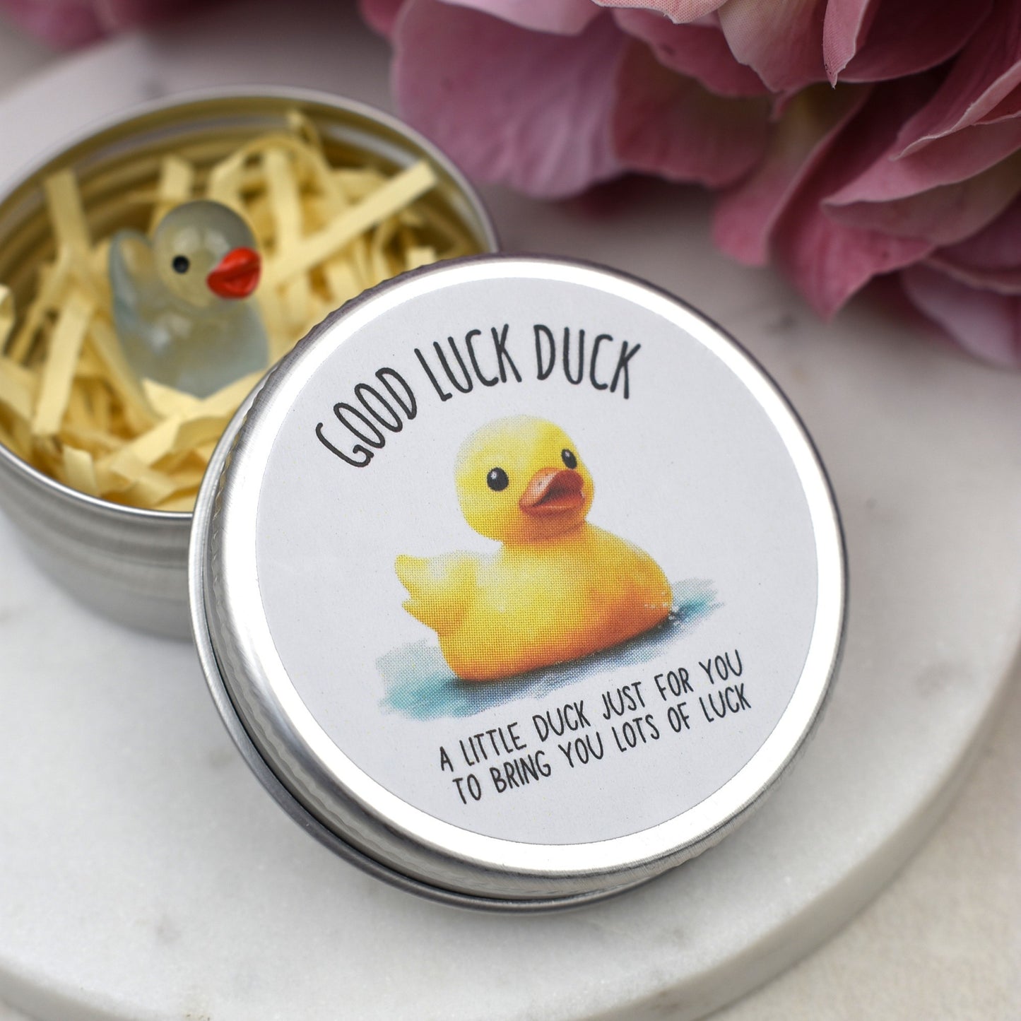CLEARANCE - Good Luck Duck Tin - Luminous Duck