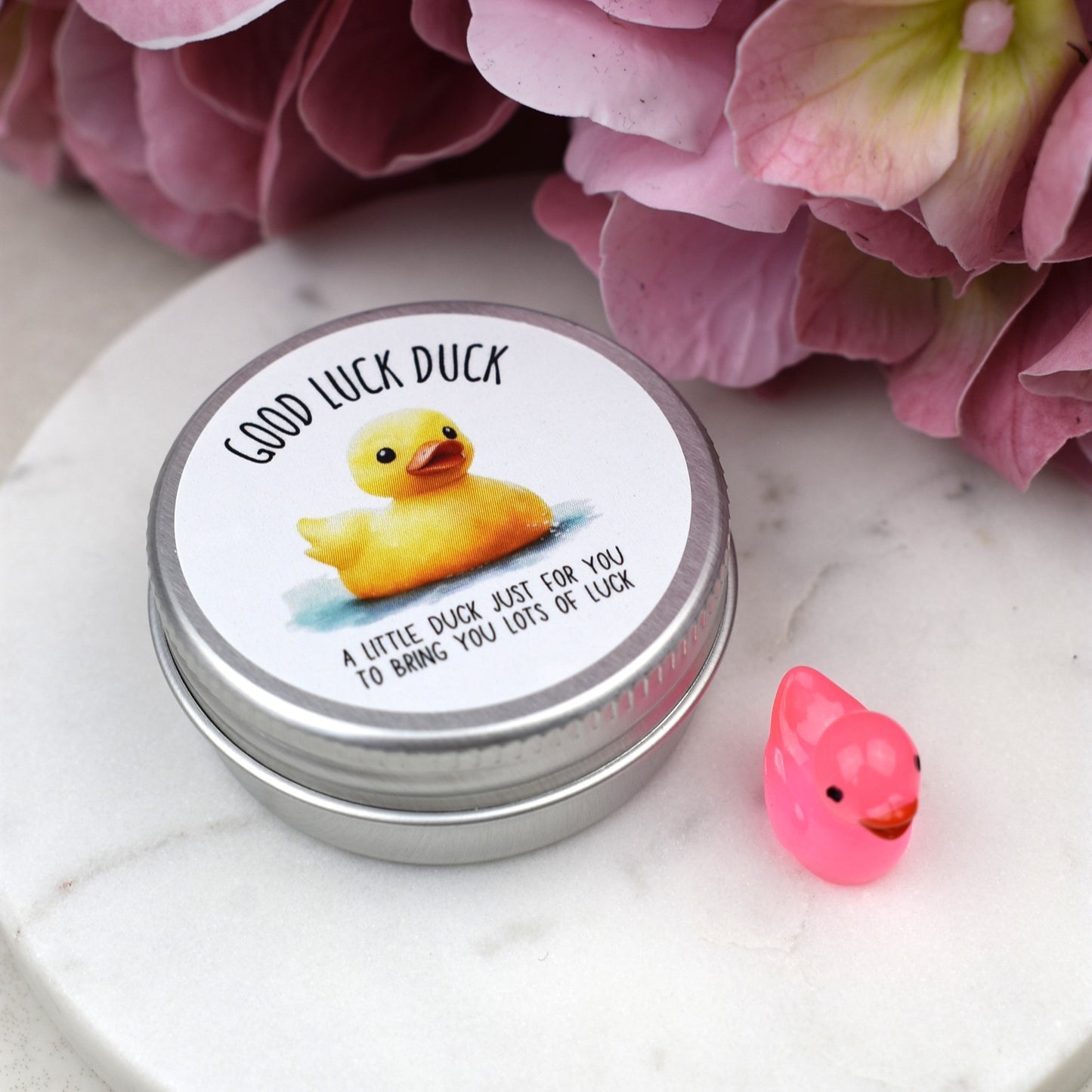 CLEARANCE - Good Luck Duck Tin - Luminous Duck