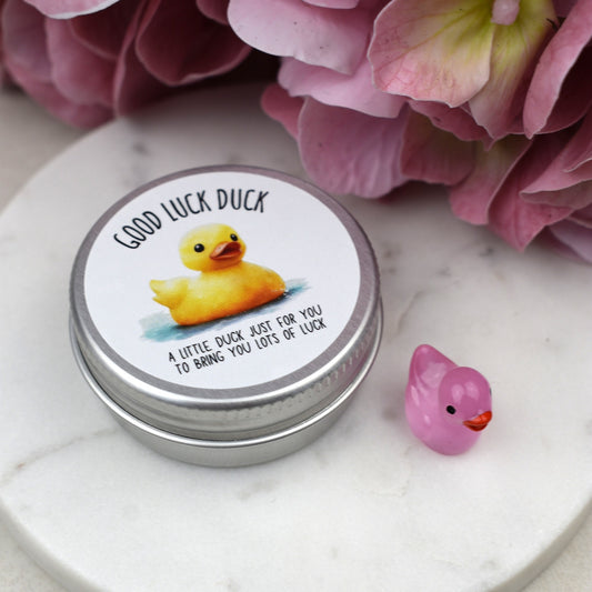 CLEARANCE - Good Luck Duck Tin - Luminous Duck