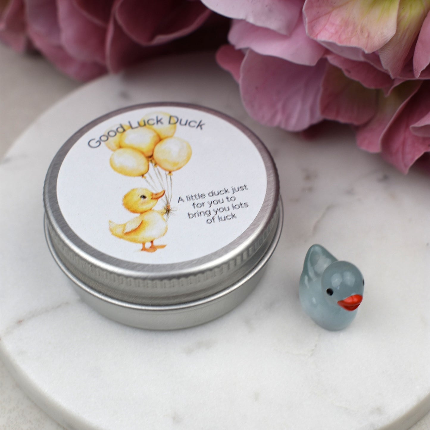 Good Luck Duck Tin - Balloons - Luminous Duck