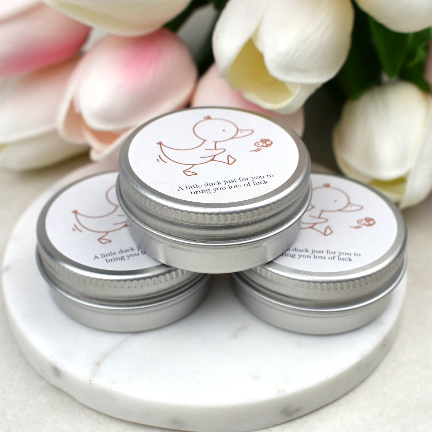 Lucky Duck Keepsake in Tin – A Tiny Gift of Good Luck & Encouragement - - Ladybird - Yellow Duck