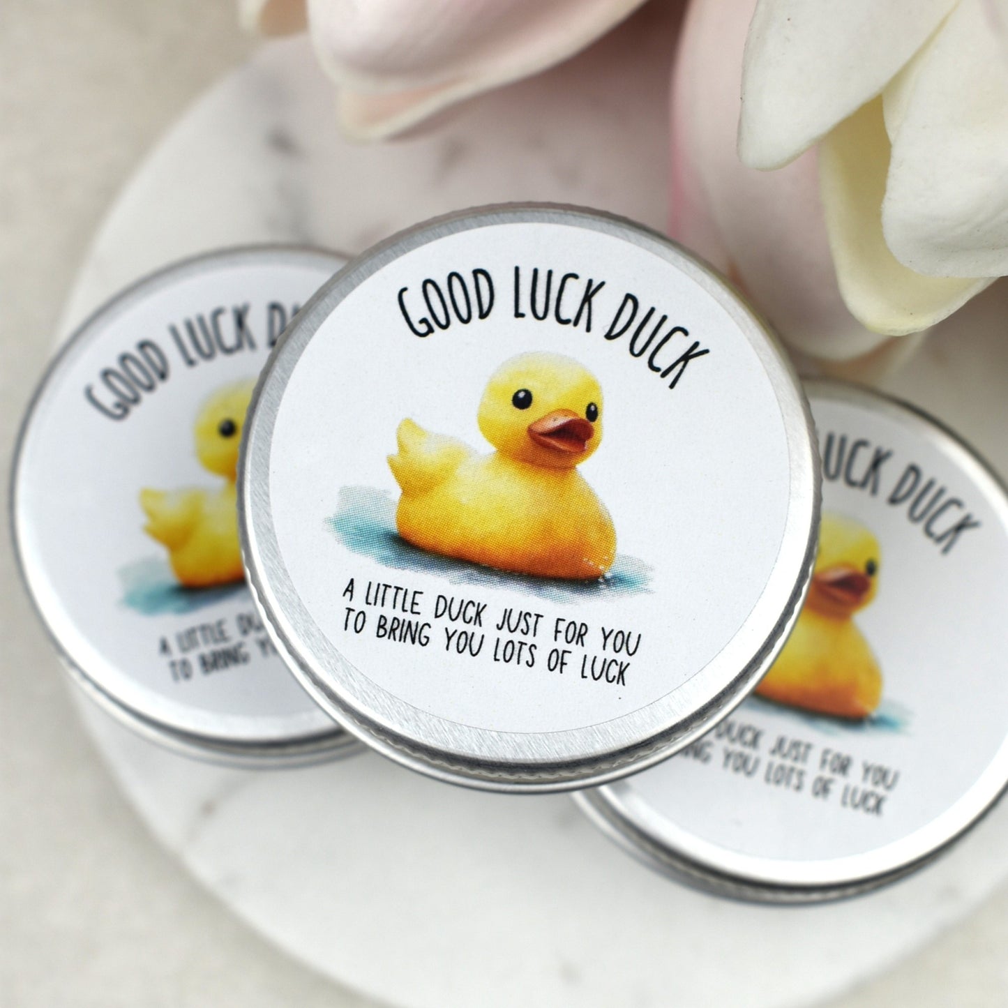 CLEARANCE - Lucky Duck Keepsake in Tin – A Tiny Gift of Good Luck & Encouragement - Yellow Duck