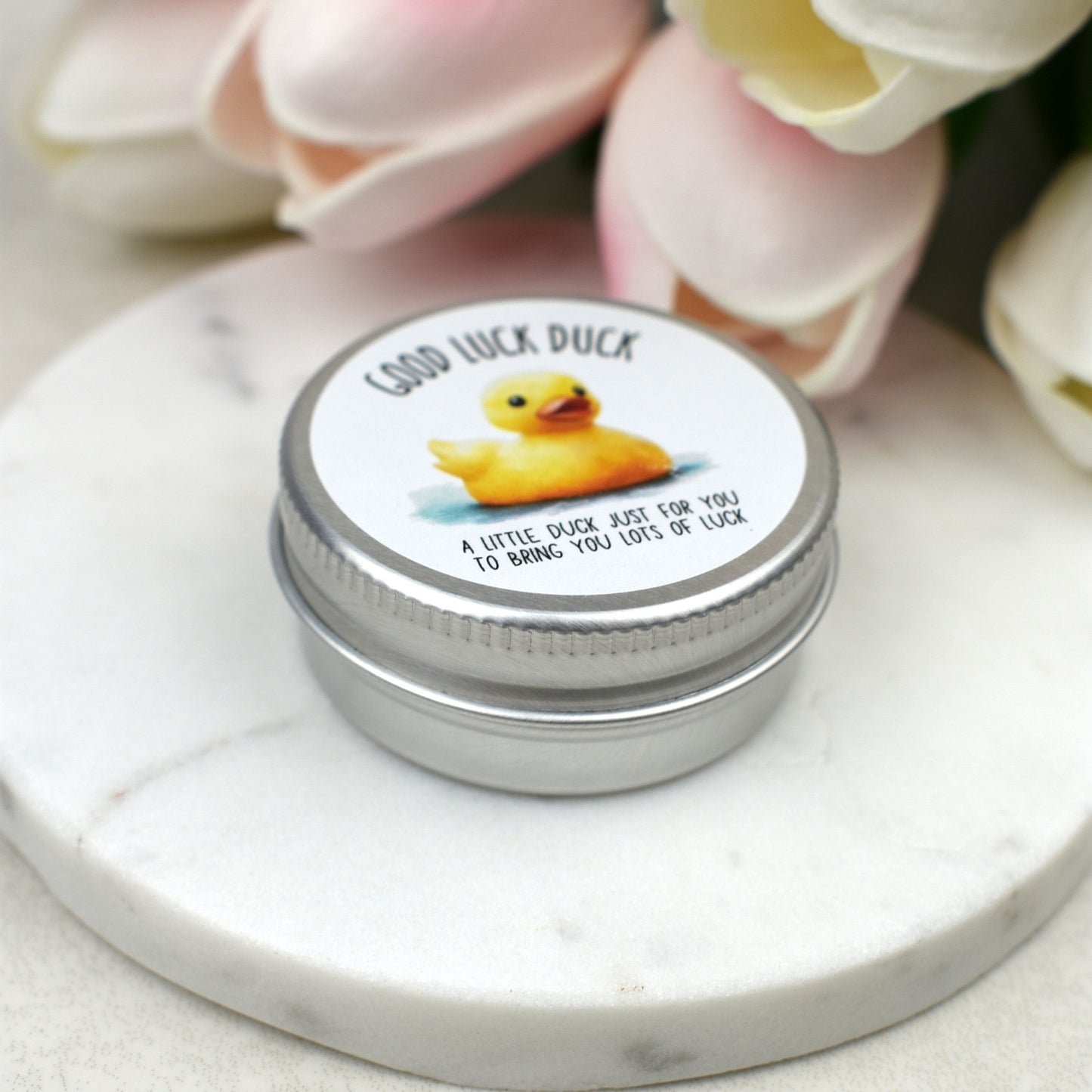 CLEARANCE - Lucky Duck Keepsake in Tin – A Tiny Gift of Good Luck & Encouragement - Yellow Duck