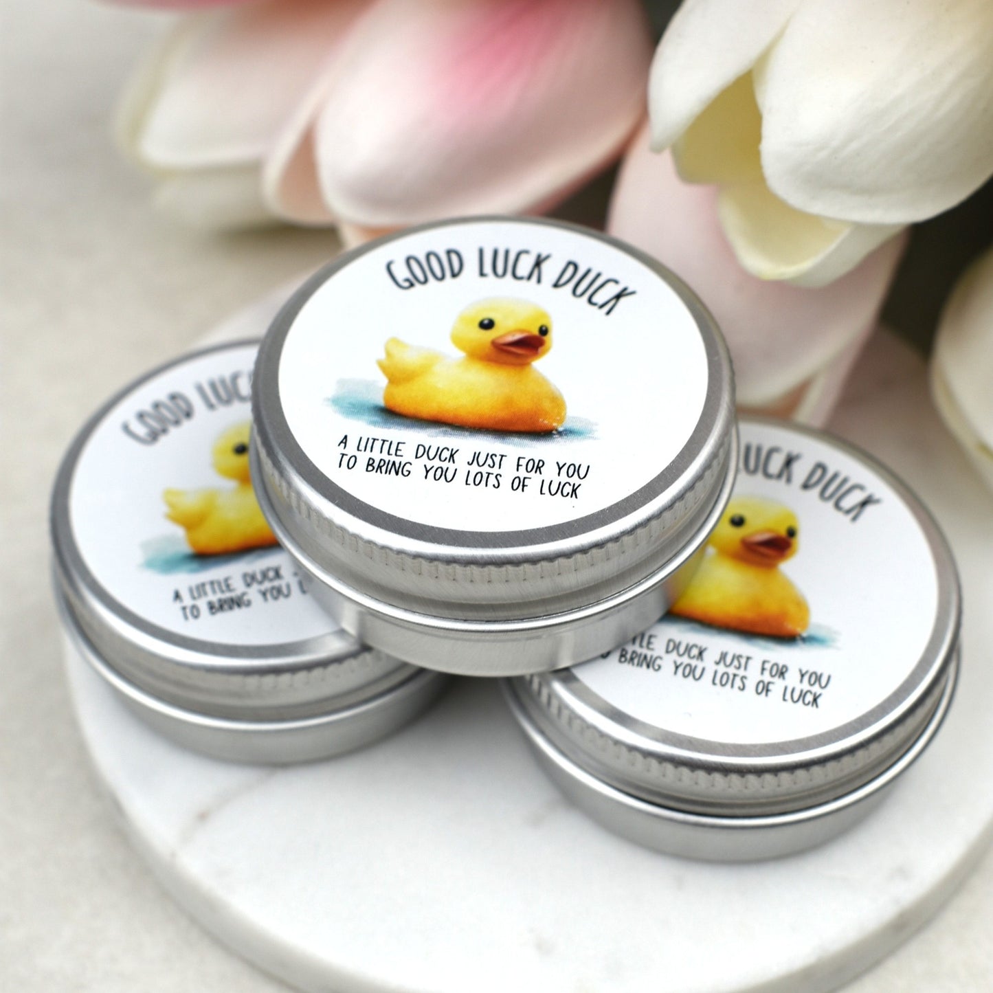 CLEARANCE - Lucky Duck Keepsake in Tin – A Tiny Gift of Good Luck & Encouragement - Yellow Duck