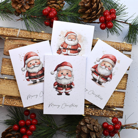 Merry Christmas Santa Greeting Cards