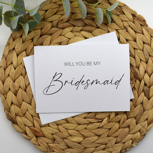 Will You Be My Bridesmaid Greeting Card